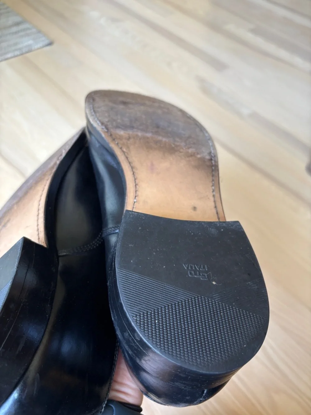 Allen Edmonds Park Avenue Black Cap-Toe Oxford Shoes